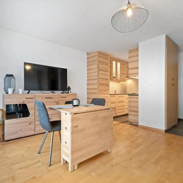 Charmant studio rénové situé dans les bains d'Ovronnaz, immeuble les Sources, hotell sihtkohas Ovronnaz