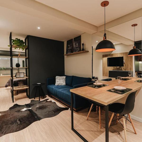 Studio Estiloso - Garagem Grátis - ao lado do Shopping Pelotas - Foto 4
