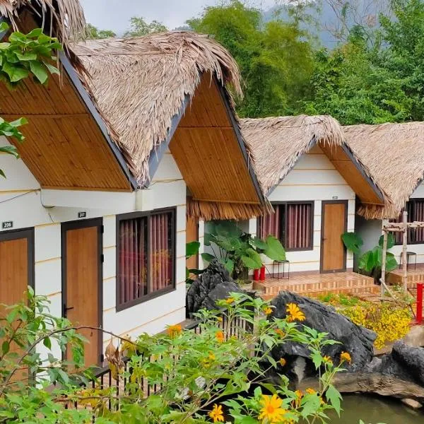 Ha Giang Wings Bungalow、ハザンのホテル