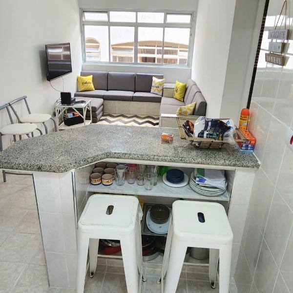 Apto Guarujá 1 Dorm com Garagem Coberta 280m da Praia - Foto 4