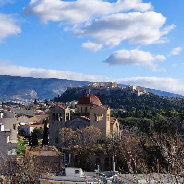 Acropolis from my bed, hotel ad Atene