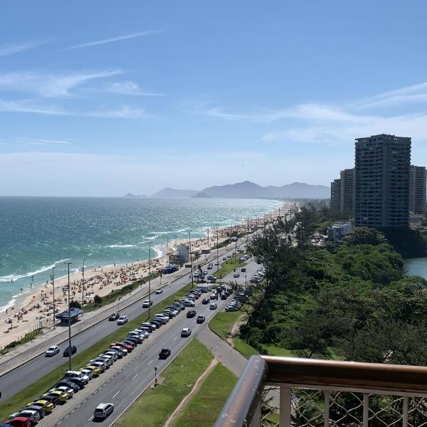 Apart hotel em frente à praia da Barra da Tijuca, vista total para o mar - Foto 3