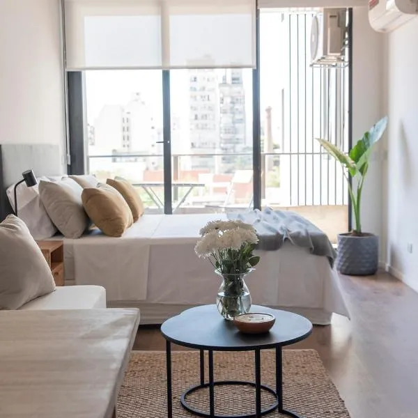 Moderno Monoambiente en Area Palermo A Estrenar Con Balcón y Vista Abierta โรงแรมในบัวโนสไอเรส