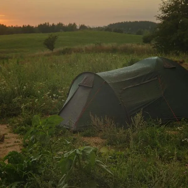 Rent a tent - Namiot w Praekologicznym gospodarstwie, hôtel à Jeziorowskie