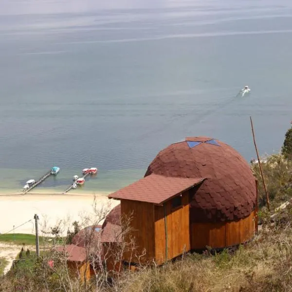 Lago de Tota Playa Blanca-Glamping Kairos, hótel í Tota