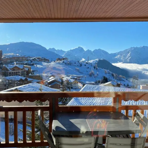 Appartement plein sud, au pied des pistes, vue imprenable – hotel w mieście LʼHuez