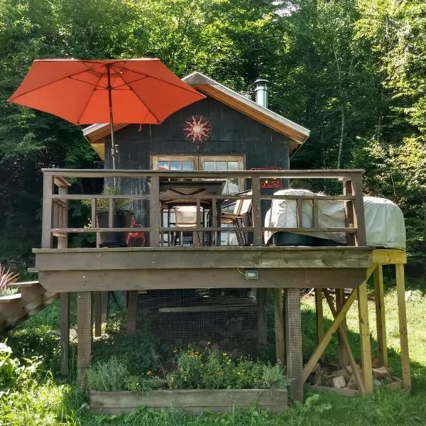 Catskills tiny house cabin, hotel em Livingston Manor