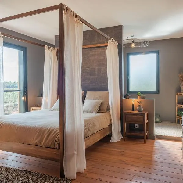 La Grange du Coulin, hotel v destinaci Onesse-et-Laharie
