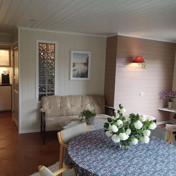 Nyoppusset leilighet. Dusj med steambad., hotel in Åheim