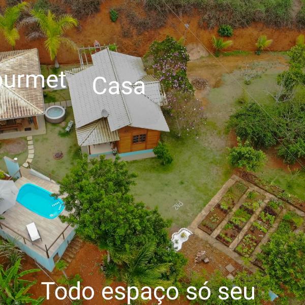 Chalé Vista da Mata DM, 5km Centro Domingos Martins, Wi Fi, fibra óptica, SPA aquecido, split, privacidade, aceita pets - Foto 4