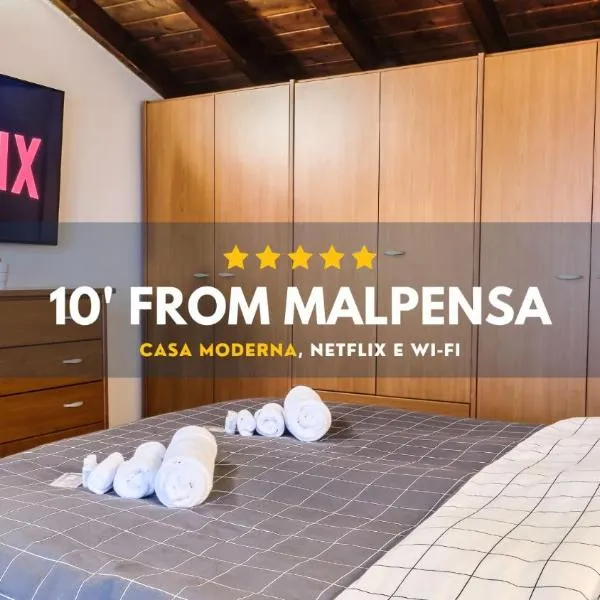 [10' from Malpensa] Casa Moderna, Netflix & WI-FI、カゾラーテ・センピオーネのホテル