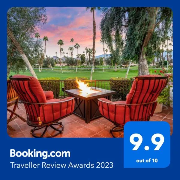 Spectacular condo with private golf privileges includes golf cart on Monterey Country Club !!, hotel in Palm Desert