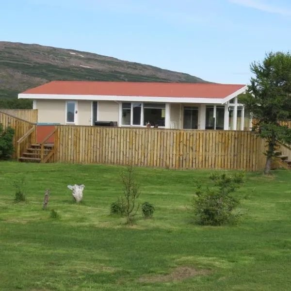 Hvammur 1 with private hot tub, hotel em Djupavik