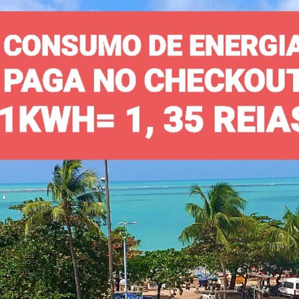 NA BEIRA MAR DE PAJUCARA- EDIF NEO- APARTAMENTO QUARTO E SALA - TEM VARANDA - VISTA LATERAL DO MAR - RUA JULIO PLECH FILHO 60 ESQUINA COM AVENIDA DOUTOR ANTONIO GOUVEIA - CONSUMO ELETRICO É PAGO No CKECK-OUT 1KWH É 1,35 REIAS - ANDAR "6" - Foto 3
