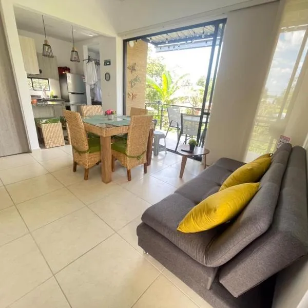 G308-Hermoso Apartamento en la Tebaida,en condominio campestre, hotel en La Tebaida