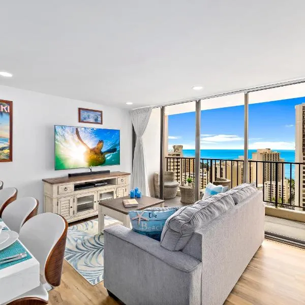 Waikiki luxury suite with ocean views, pool, & parking, hotel u gradu Honolulu