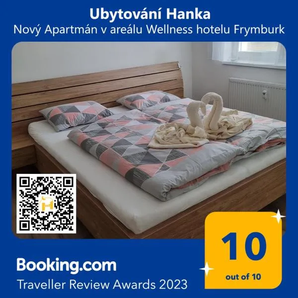 Nový Apartmán v areálu Wellness hotelu Frymburk, hotel ve Frymburku