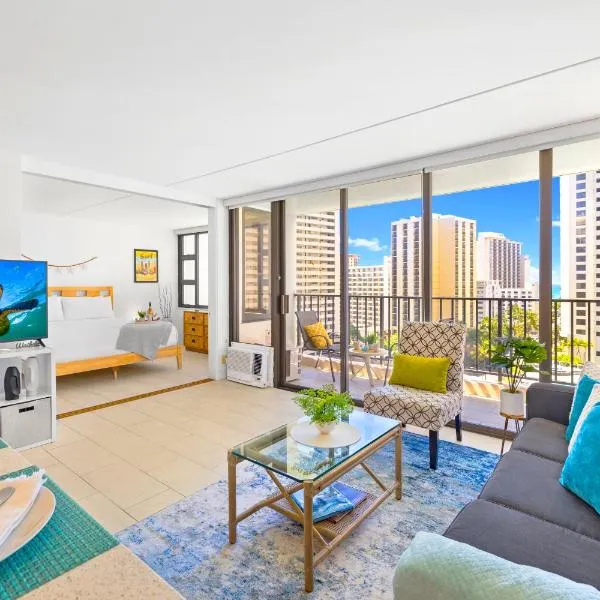 Honolulu में, होटल City & Ocean View Near Waikiki Beach with Parking