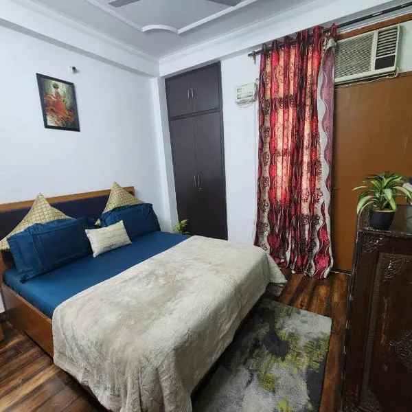 Homlee-Best Value-1BHK-Dilshad Metro-Kitchen, hotel v Novém Dillí