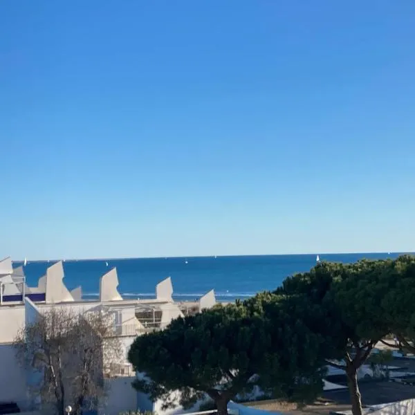 Etoile dorée, vue mer, plage, clim, commerces, 3 étoiles, hôtel à La Grande Motte