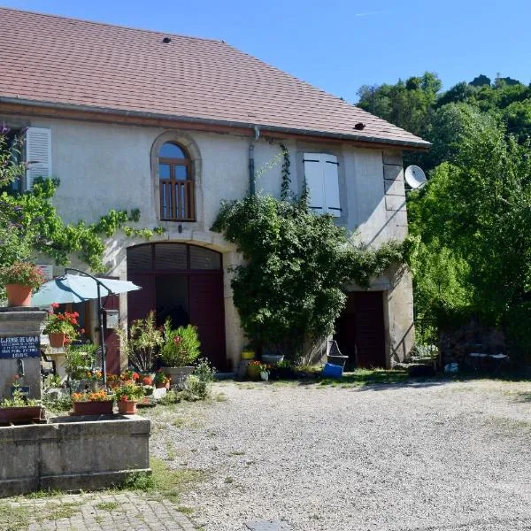 Spacious apartment in old farm close to Lac de Vouglans, hotel v destinaci La Tour-du-Meix