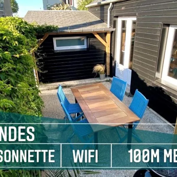 Maisonnette,100m mer, proche St Malo/Cancale, WIFI, hôtel à Saint-Benoît-des-Ondes