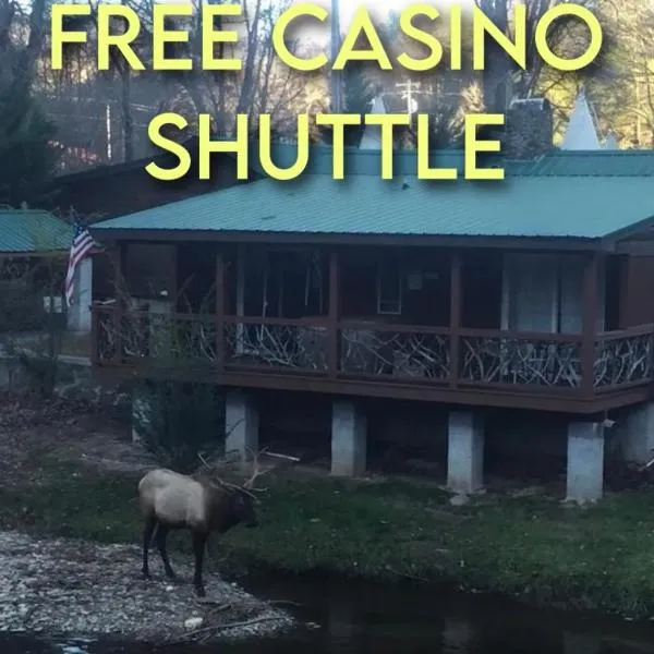 Qualla Cabins and Motel Cherokee near Casino, hótel í Whittier