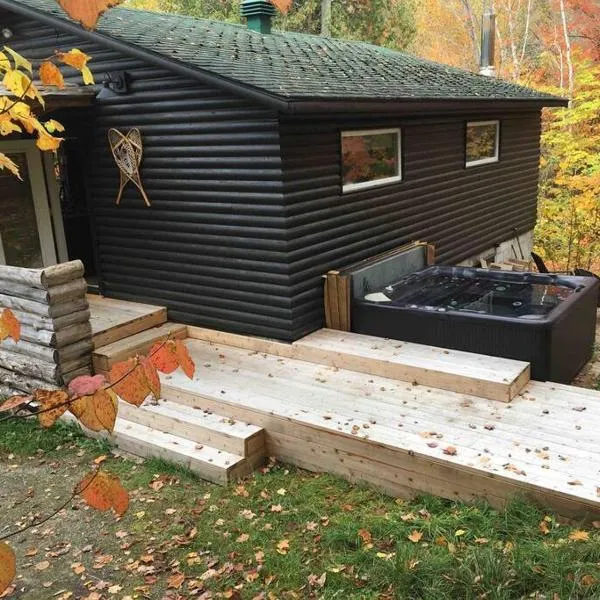 Cozy Lake Loj + Hot Tub & Fire Pit, hotel in Huberdeau