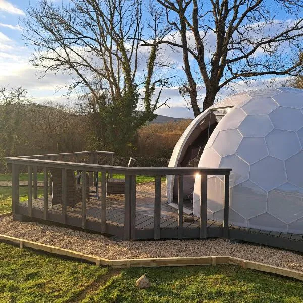 Luxury Glamping Dome with views of the Burren, hotel en Tirneevin