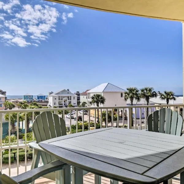 Gulf Shores Condo with Pool View Walk to Beach!, hotel in Gulf Shores