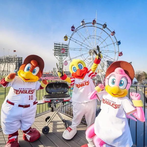 Rakuten STAY x EAGLES  Room 201 ルーフバルコニー付、仙台市のホテル