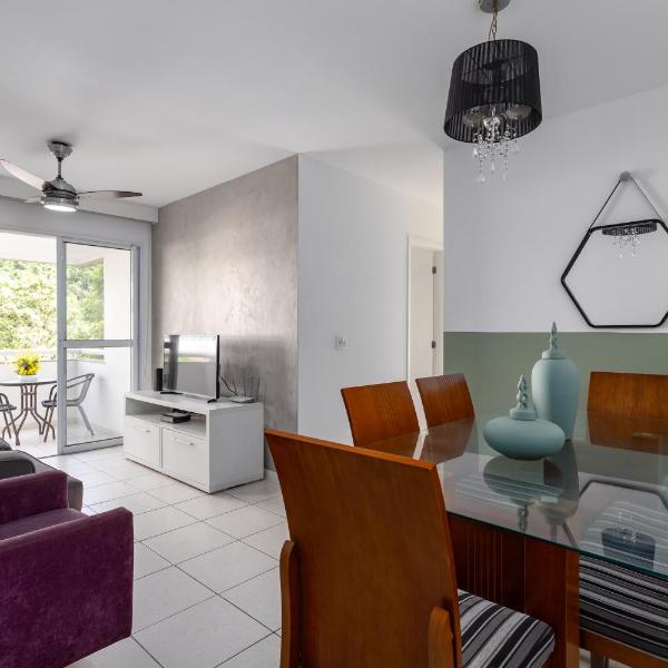 3 QUARTOS a 300 RioCentro - Condominio com PISCINA, ESTACIONAMENTO e Portaria 24h - Wi-Fi ilimitado e Cozinha Completa - Apartamento indicado para Grupos, Hóspedes a Trabalho e Crianças - Foto 2