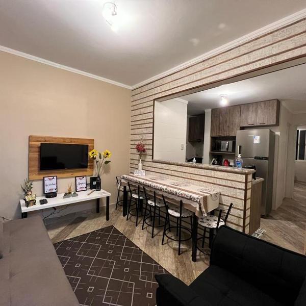 Apartamento Aconchego Frente Mar - Vila Guilhermina Praia Grande SP - Cozinha Completa - Climatizador de Ar - TV a Cabo - Wi-Fi - Foto 4