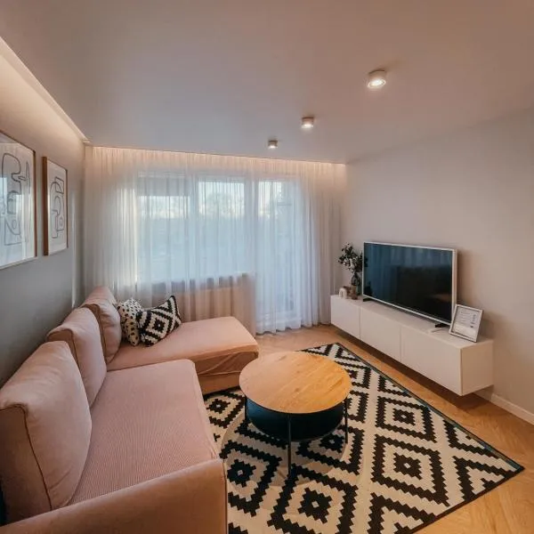 Vytautas Park Apartment with FREE Parking, hotel in Marijampolė