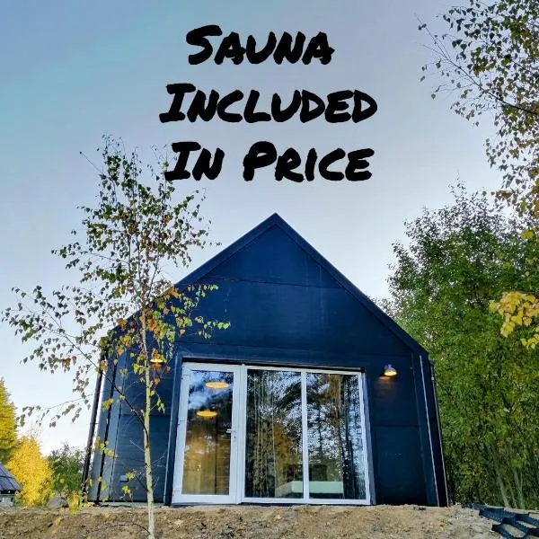 Modern Sauna Cabin in Horse Ranch: Buožėnai şehrinde bir otel