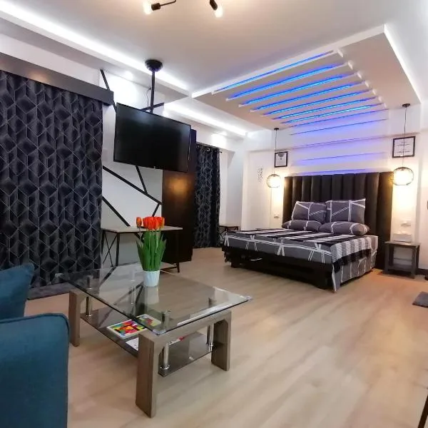 Condo Azur Suites E507 near Airport, Netflix, Stylish, Cozy with swimming pool、Lapu Lapu Cityのホテル
