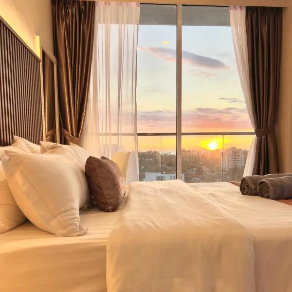 AruSuites Tanjung Aru Kota Kinabalu - Laxzone Suite、コタキナバルのホテル