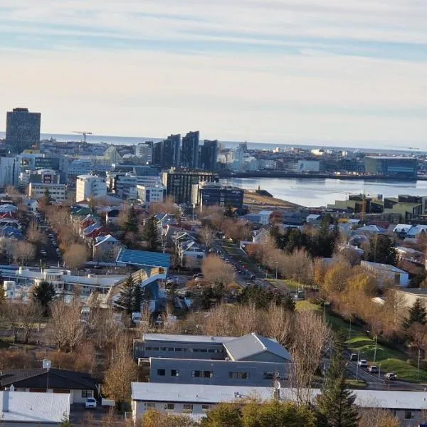 Panoramic Studio Apartment with stunning view - Free Parking, hotel v Reykjavíku