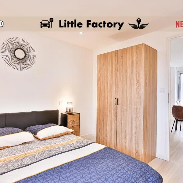 Little Factory - T2 avec parking, hotell i Massay