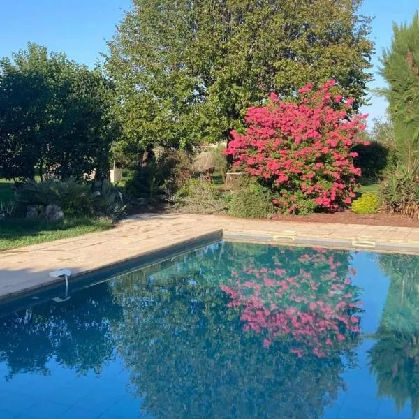 Gîte cocooning avec piscine, hotell i Bellegarde-Poussieu