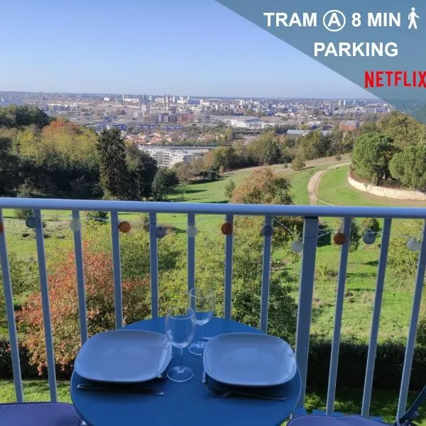 Le panoramique - Parking, Tram A, Netflix, hotel en Cenon