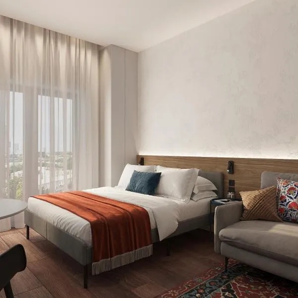Blueloft 47 l studio with balcony Tashkent City Center, hotel in Tashkent