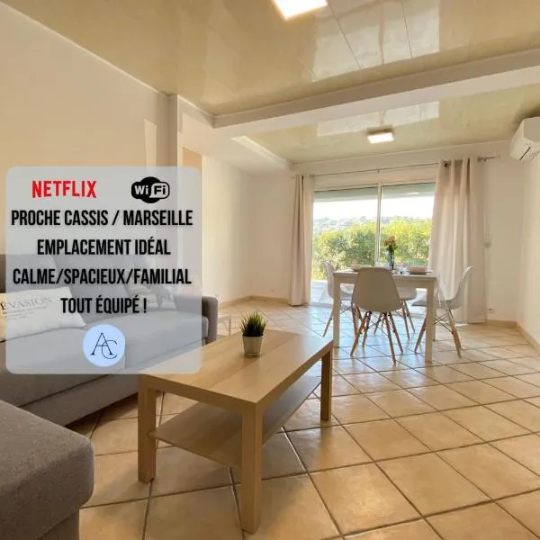 ☆ L'évasion En Provence ☆ Clim-Wifi-Netflix ☆, hotel en Carnoux