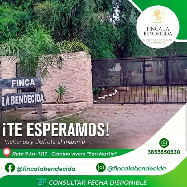 Finca y temporarios la BENDECIDA, viešbutis mieste Santa María