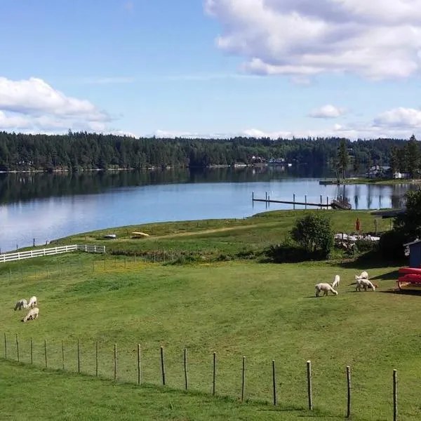 Oceanfront Studio/Loft: Alpacas, Oysters & Kayaks, hotel in Tahuya