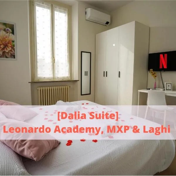[Dalia Suite] Leonardo Academy, MXP & Lakes, hotell i Sesto Calende