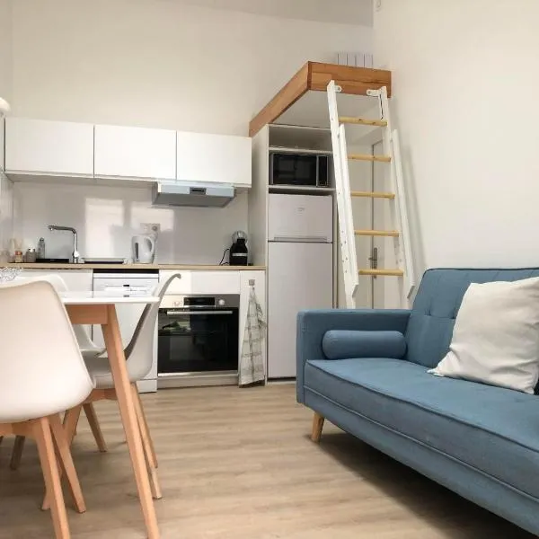 F2 équipé, 15mn de Paris, parking, climatisation, מלון בבור-לה-ריין