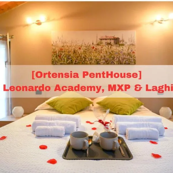 [Ortensia PentHouse] Leonardo Academy, MXP & Laghi, hotel in Sesto Calende