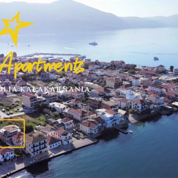 Asteri Apartments Mytikas 2-Bedroom Seaview Courtyard – hotel w mieście Astakos