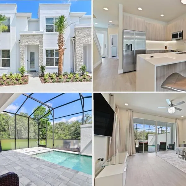 New Spacious & Tranquil Townhouse near Disney - 4BR, 3FB, and Pool, khách sạn ở Orlando